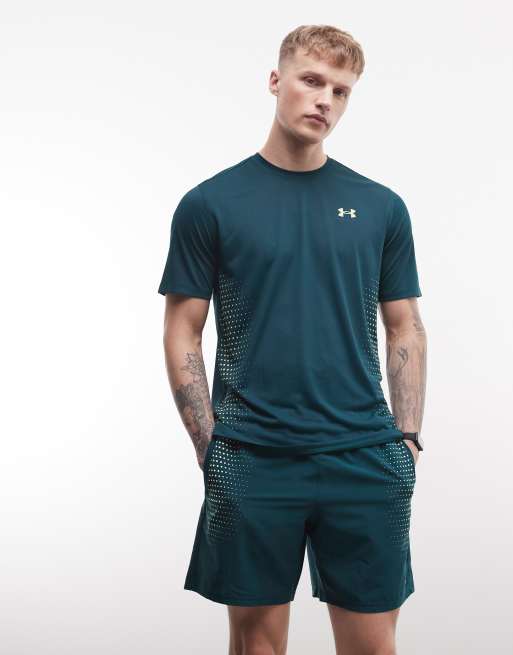 Under Armour - Tech Play - Pantaloncini verde arden, 3 di 5