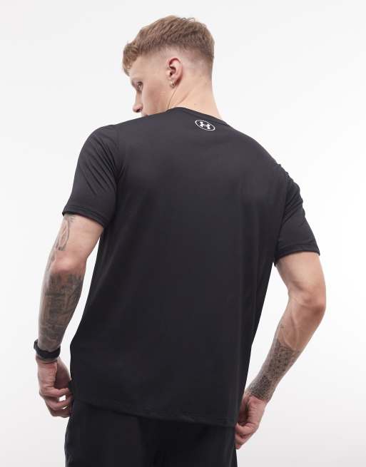 Under Armour – Tech Play – Svart t-shirt med korta ärmar, 3 av 5
