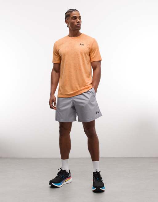 Under Armour – Tech – Pomarańczowy T-shirt w pikselowy wzór, 2 z 5