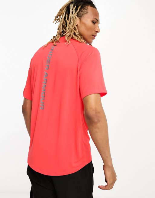 Under Armour TECH REFLECTIVE - Sports T-shirt - beta reflective/red 