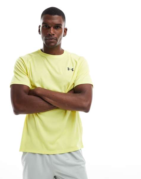 Under Armour – Tech – Strukturiertes T-Shirt in Gelb - view 1