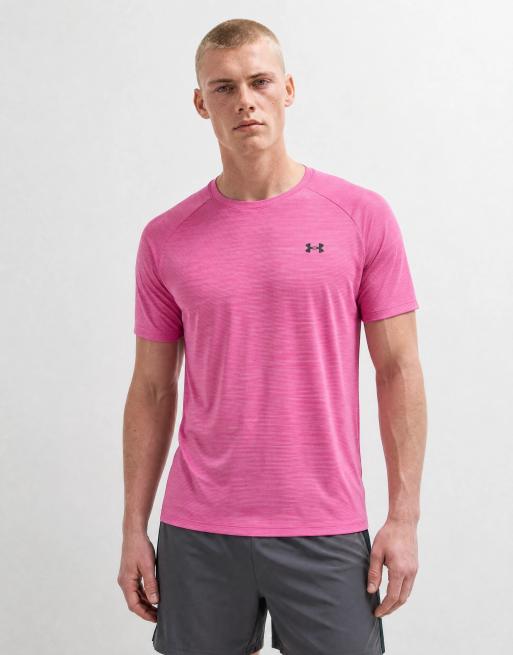 Under Armour Tech T-shirt a maniche corte testurizzata rosa, 10 di 10
