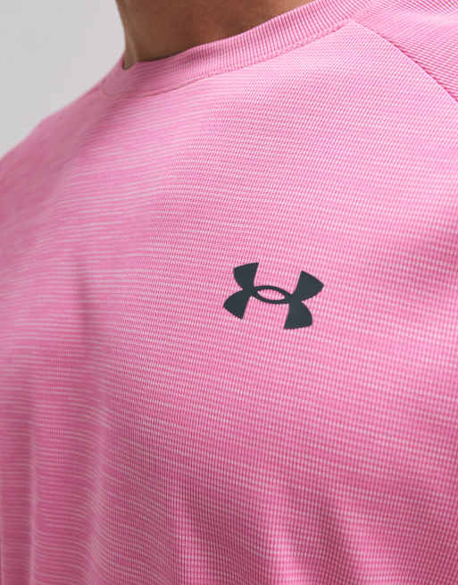 Under Armour Tech T-shirt a maniche corte testurizzata rosa, 2 di 10