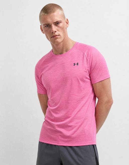 Under Armour Tech T-shirt a maniche corte testurizzata rosa, 6 di 10