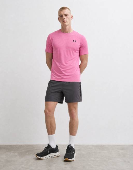 Under Armour Tech T-shirt a maniche corte testurizzata rosa, 7 di 10