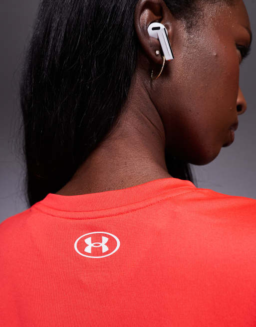 Under Armour Tech t-shirt in racer red  , 3 of 4