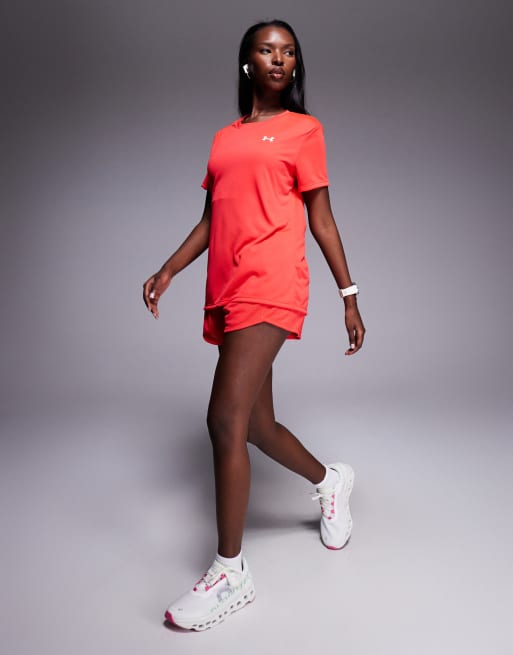 Under Armour Tech t-shirt in racer red  , 4 of 4