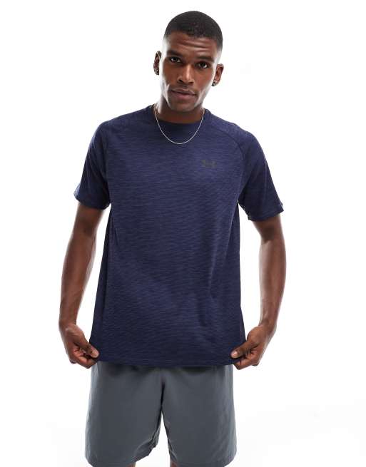 Under Armour - Tech T-shirt met korte mouwen en textuur in grijs