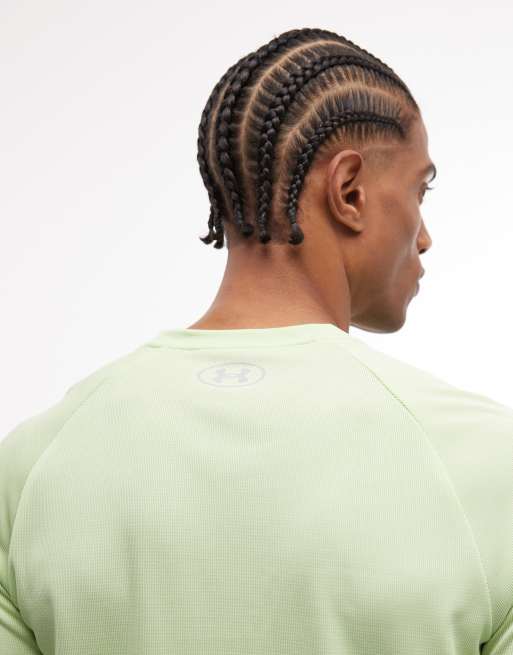 Under Armour - Tech T-shirt met korte mouwen en textuur in limoengroen, 2 van 5