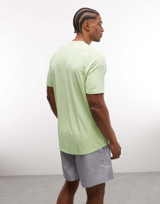 Under Armour - Tech T-shirt met korte mouwen en textuur in limoengroen, 3 van 5