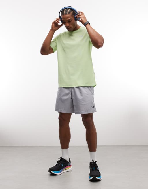 Under Armour - Tech T-shirt met korte mouwen en textuur in limoengroen, 4 van 5