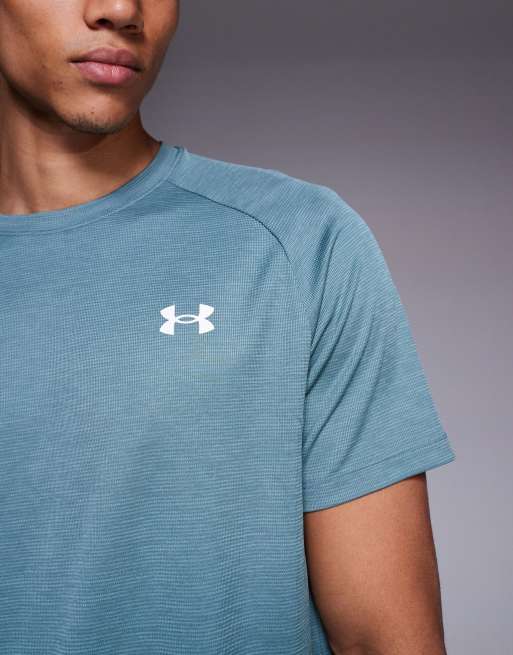 Under Armour - Tech - T-shirt texturé - Bleu jaspe  , 5 de 5