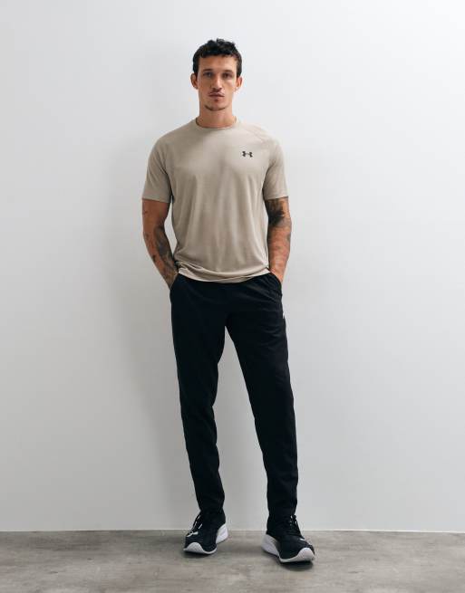 Under Armour Tech teksturowany T-shirt z krótkim rękawem w kolorze jasnobrązowym, 5 z 9