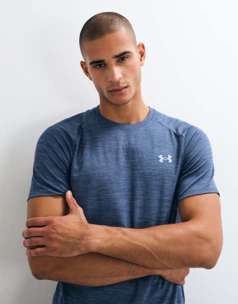 Under Armour Tech Textured short sleeve t-shirt in blue - view 1