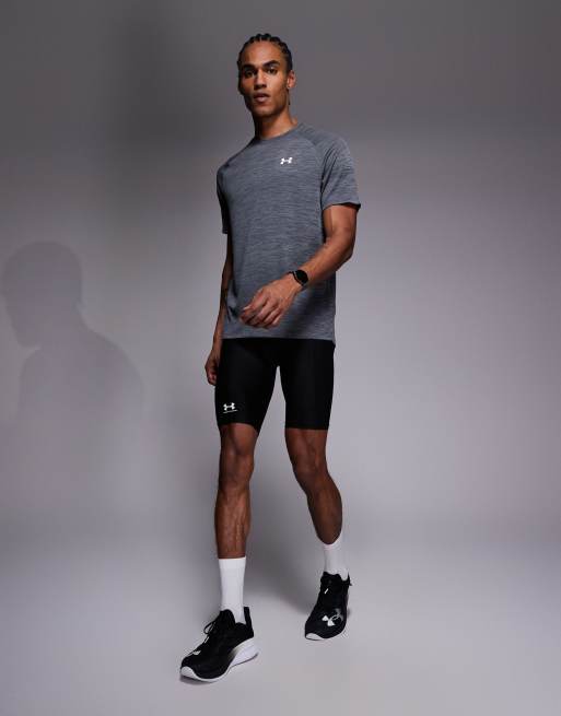 Under Armour Tech textured short sleeve t-shirt in castlerock grey, 2 of 5