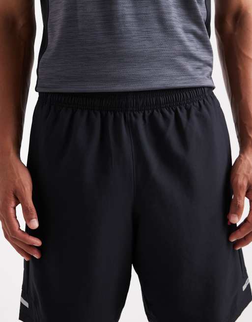 Under Armour Tech Utility shorts in black and super pink, 4 of 5