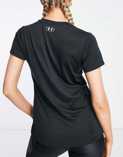 T-shirt de pescoço em v das mulheres Under Armour Tech™ - Camisas