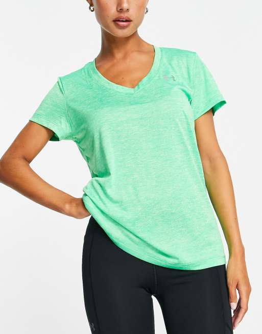 Green under best sale armour top