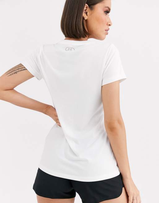 Under armour white v neck t shop shirt