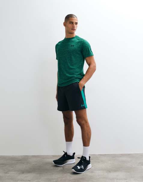 Under Armour Tech Vent 7in Jacquard Shorts in Ultimate black and green - view 1