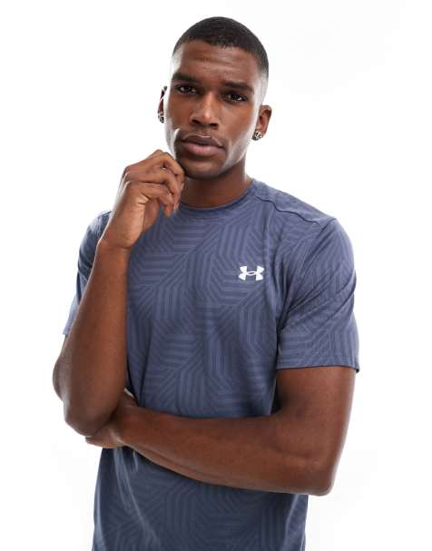 Under Armour Tech Vent Geotessa short sleeve t-shirt in grey - view 1