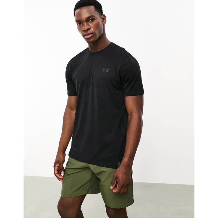 men's under armour black t shirt