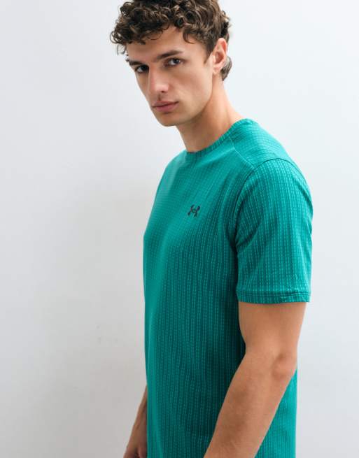Under Armour Tech Vent Jacquard t-shirt in green, 5 of 5