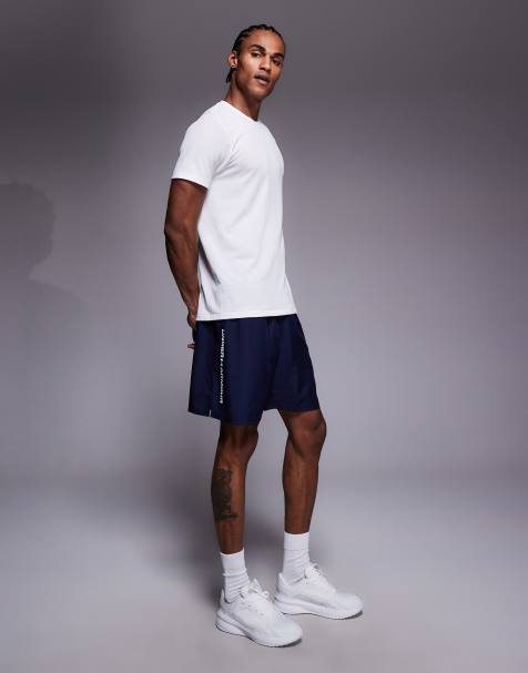 Under Armour – Tech Wordmark – Shorts aus Webstoff in Mitternachts-Marineblau - view 1