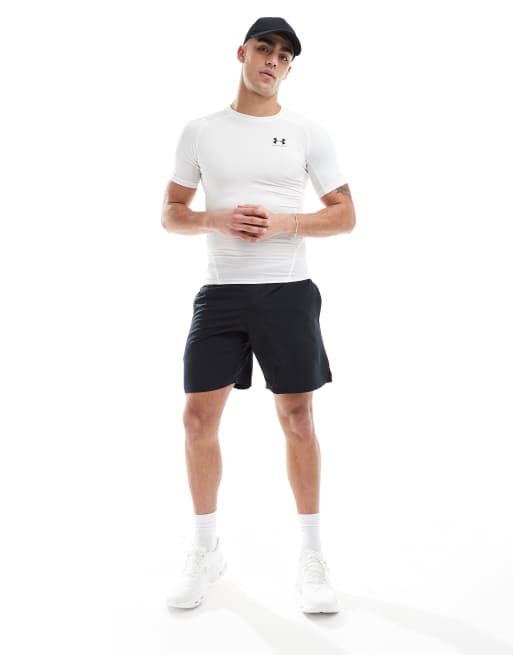 Under Armour Tech woven wordmark 8.25" shorts in black, 2 of 5