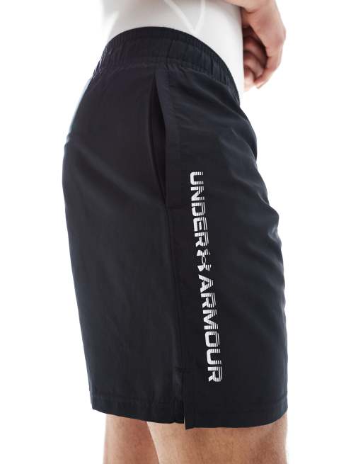 Under Armour Tech woven wordmark 8.25" shorts in black, 4 of 5