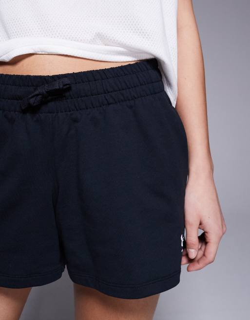 Under Armour Terry shorts in black, 3 of 5