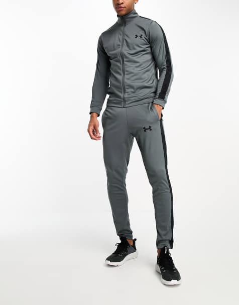 Grey and hot sale white tracksuit