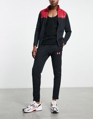 Under Armour tracksuit set in black and burgundy - ASOS Price Checker