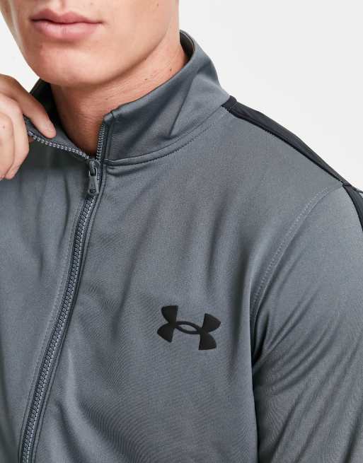 Under Armour TRACK SUIT - Tracksuit - pitch gray/black/grey 