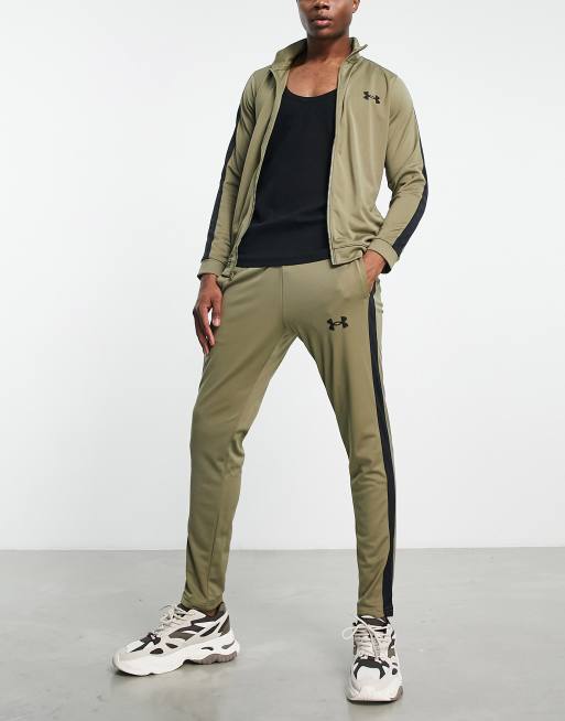 Under armour clearance slim fit tracksuit