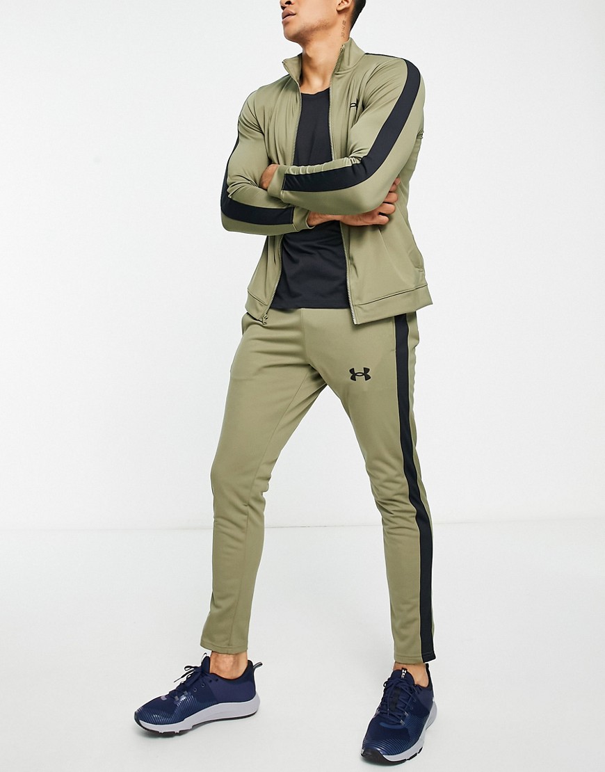 Under Armour tracksuit set in khaki-Green