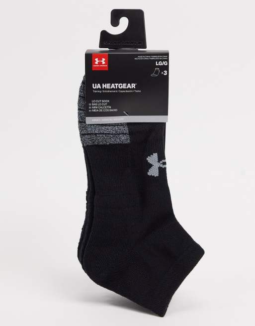 Calcetines Under Armour Heatgear Crew 3-Pack Socks Gray/ White