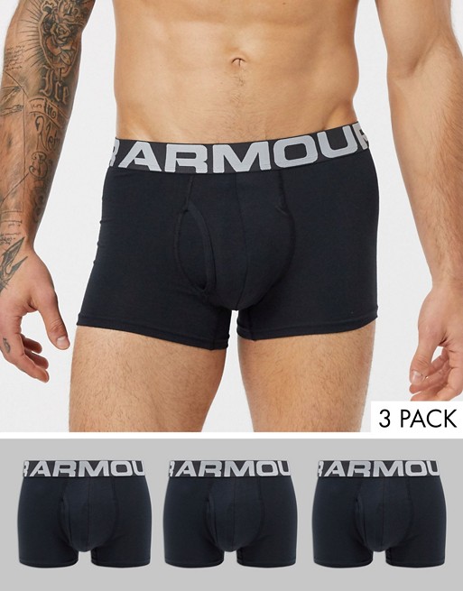 Under Armour Training 3 pack trunks in black