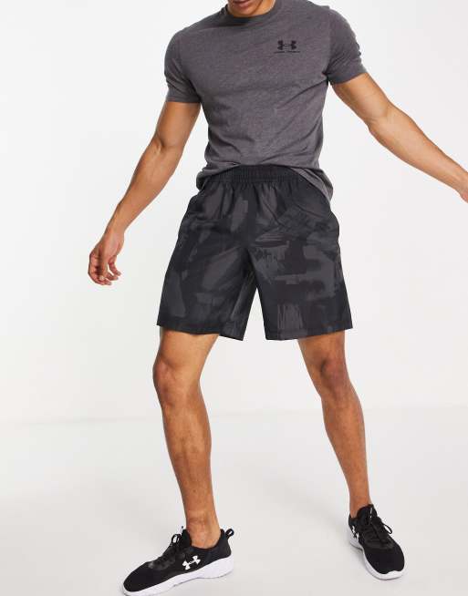 Under Armour Training Adapt woven shorts in grey print