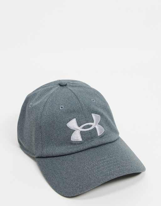 Under Armour – Training Blitzing – Kappe in Grau mit verstellbarem Riemen
