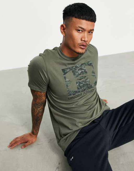 Under armour shop khaki t shirt