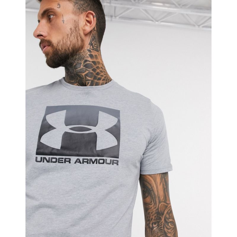 Palestra e allenamento Uomo Under Armour - Training Boxed - T-shirt grigia con logo