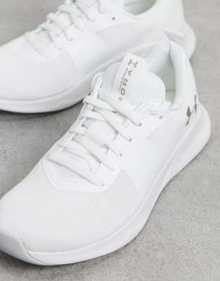 under armour white training shoes