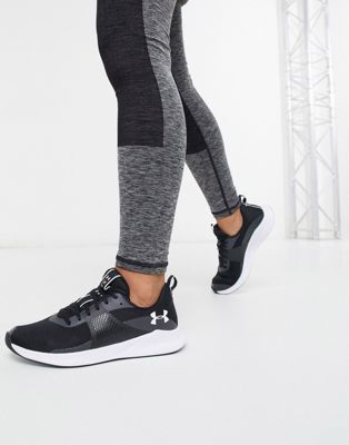 under armour black training shoes