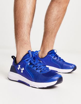 Under Armour Training Charged Commit 3 trainers in blue - ASOS Price Checker