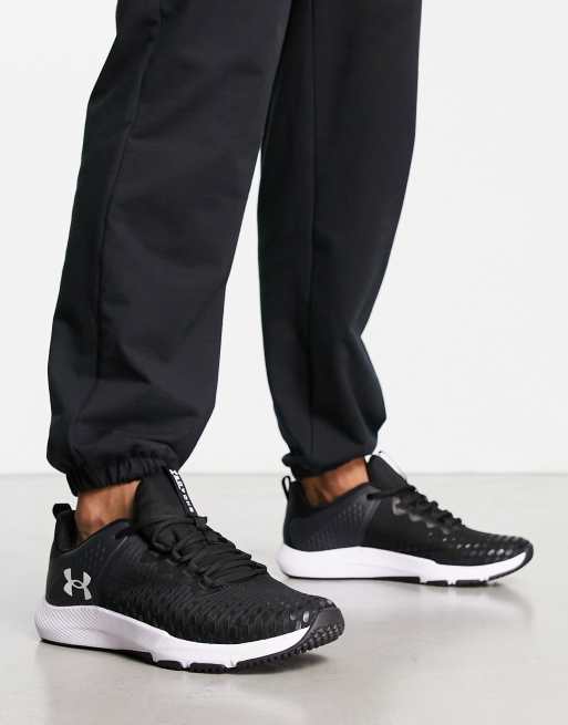 Under Armour Training Charged Engage 2 trainers in black and white | ASOS