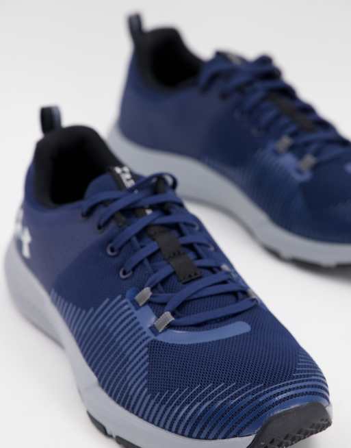 Under armour store navy trainers