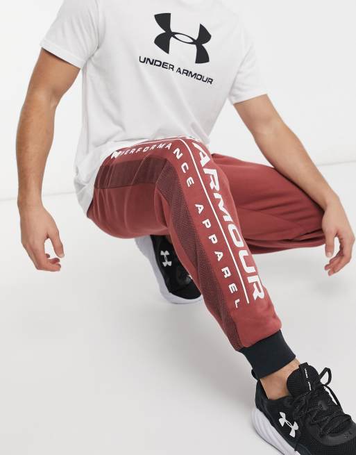 Red under armour joggers new arrivals