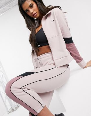 pink under armour jacket