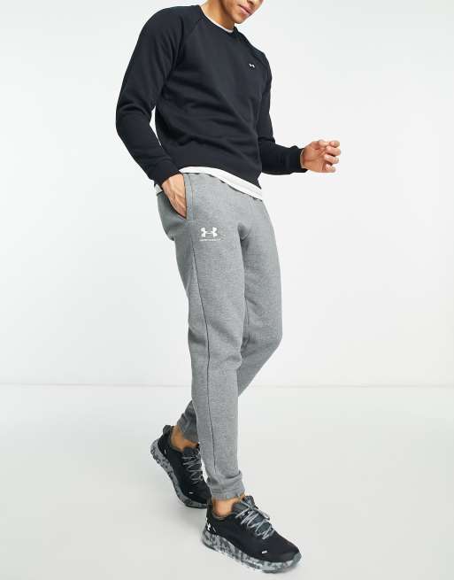 Under Armour Training Essential fleece joggers in dark grey ASOS